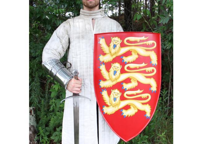 Battle ready Shield Edward I of England Medieval Heater +5