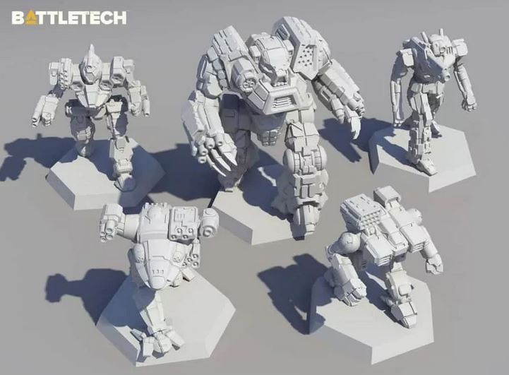 Battletech Clan miniatures set