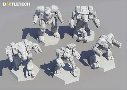 Battletech Clan miniatures set