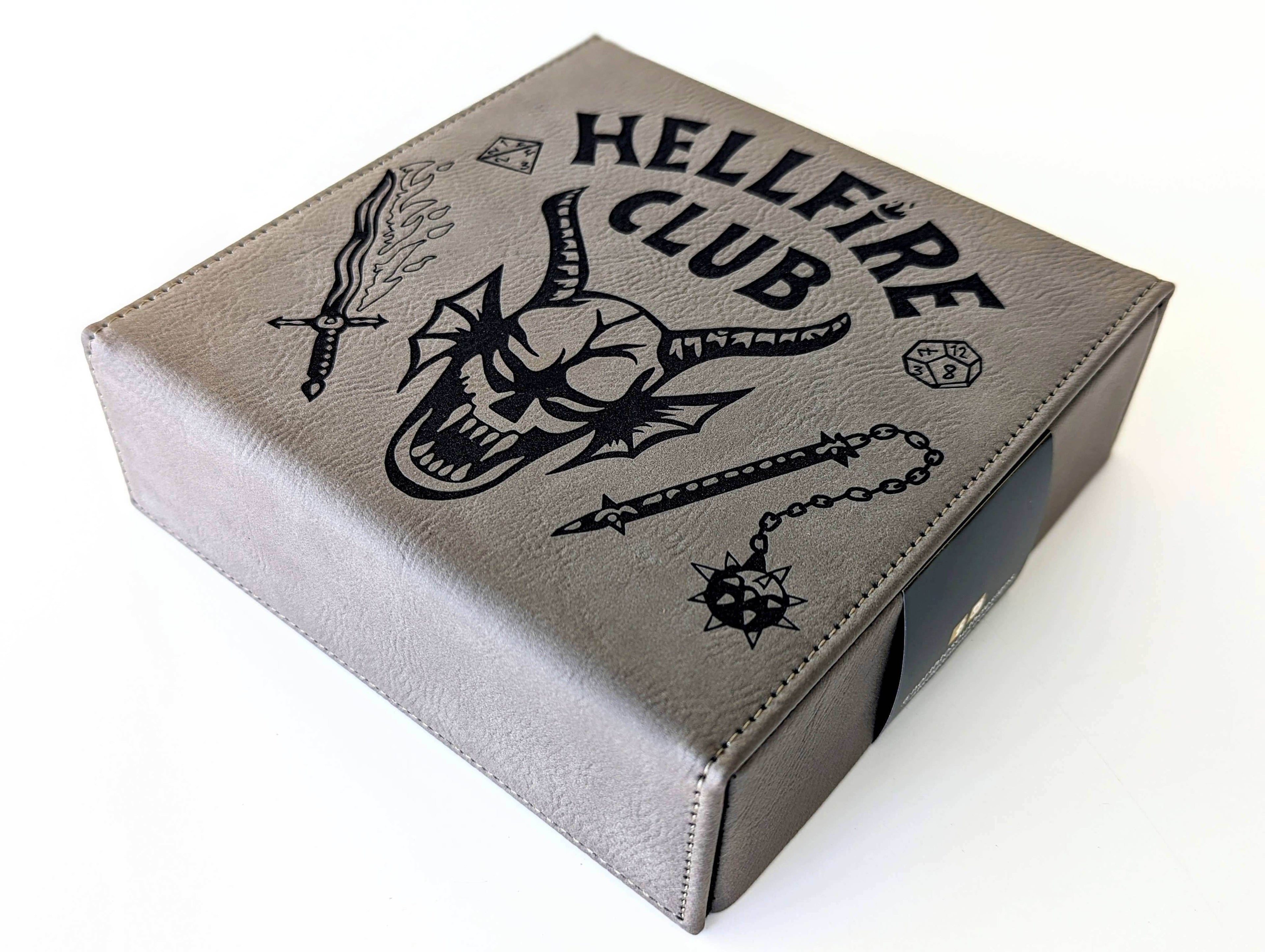 Hellfire Club - D&D - Vegan Leather Dice Box - Grey