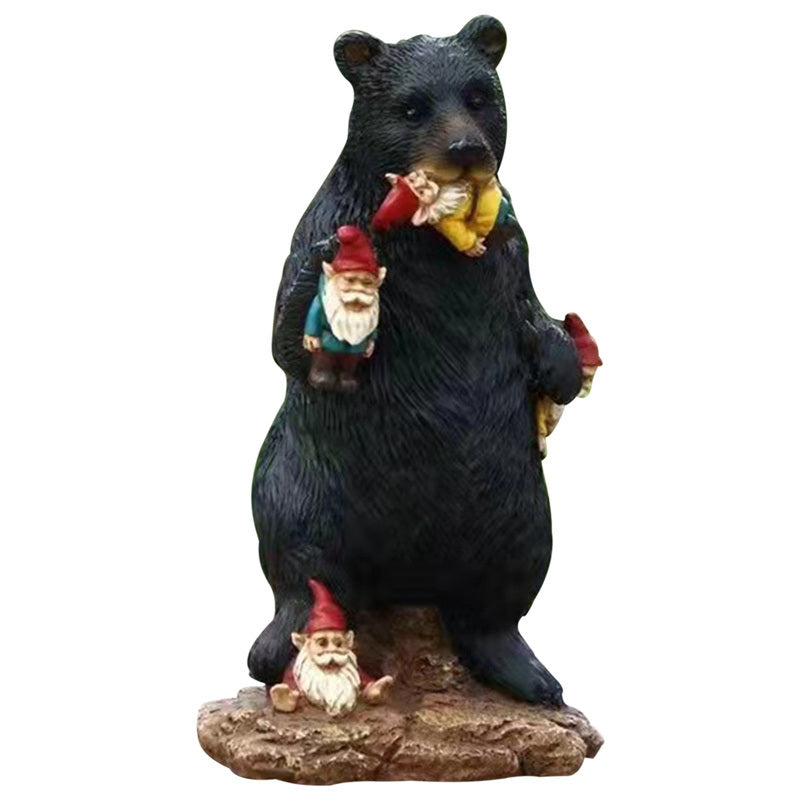 Bear Creative Resin Crafts Ornaments Resin Elf