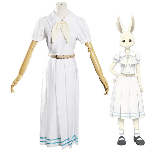 Beastars Haru Costume Lolita Haru Cosplay Dress Skirt  Women School Uniform White Rabbit Girls Japanese Uniform Outfit