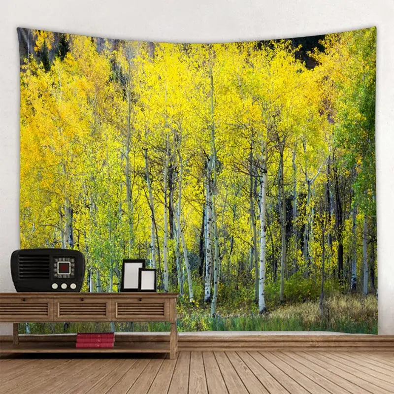 Beautiful nature waterfall tapestry forest print seascape hippie wall hanging bohemian wall tapestry mandala wall decoration