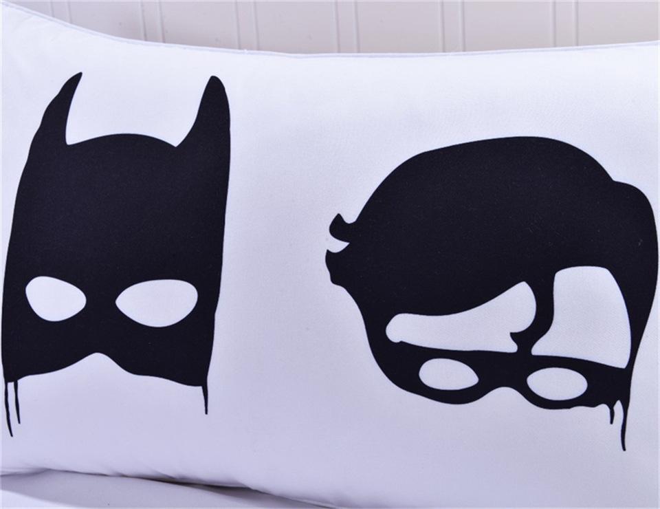 Bedding Cartoon batman print  Pillowcase Print  Pillow Case  Decorative Pillow Cover  Bedding