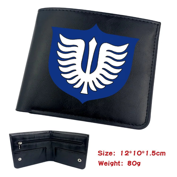 Berserk Animation Derivative Portable Folding Wallet Short Coin Purse with Card Holder