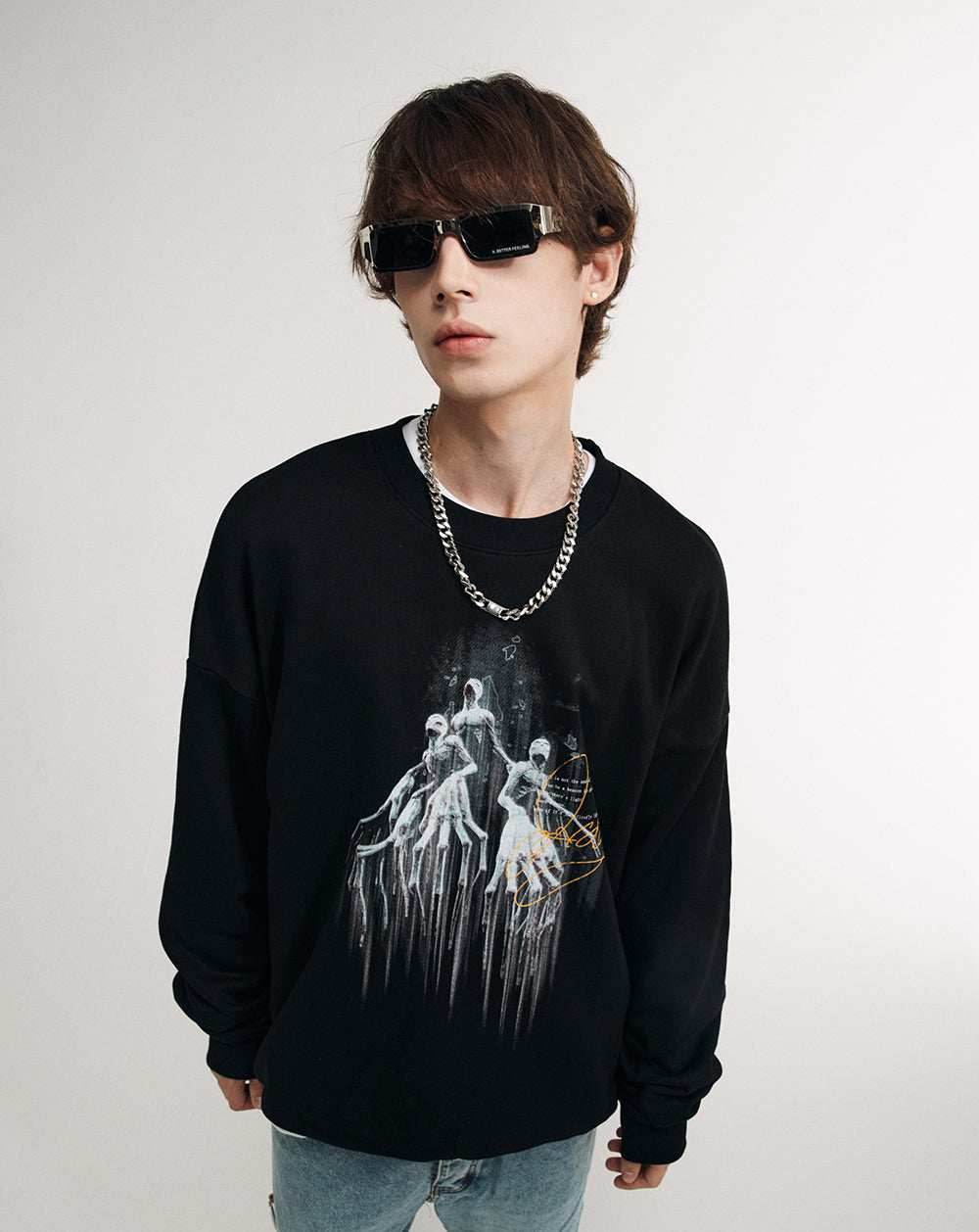 Evolving Human Race Sweater - Black / S