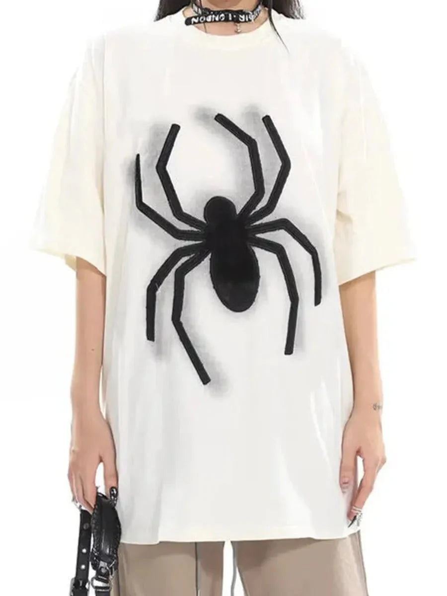 'Mega Spider' Punk Oversized Unisex Spider T-Shirts