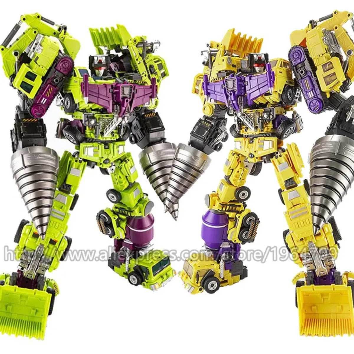 Jinbao 5-in-1 Big Transformation Predaking Anime Robot Action Figure - AOYI 8 IN 1