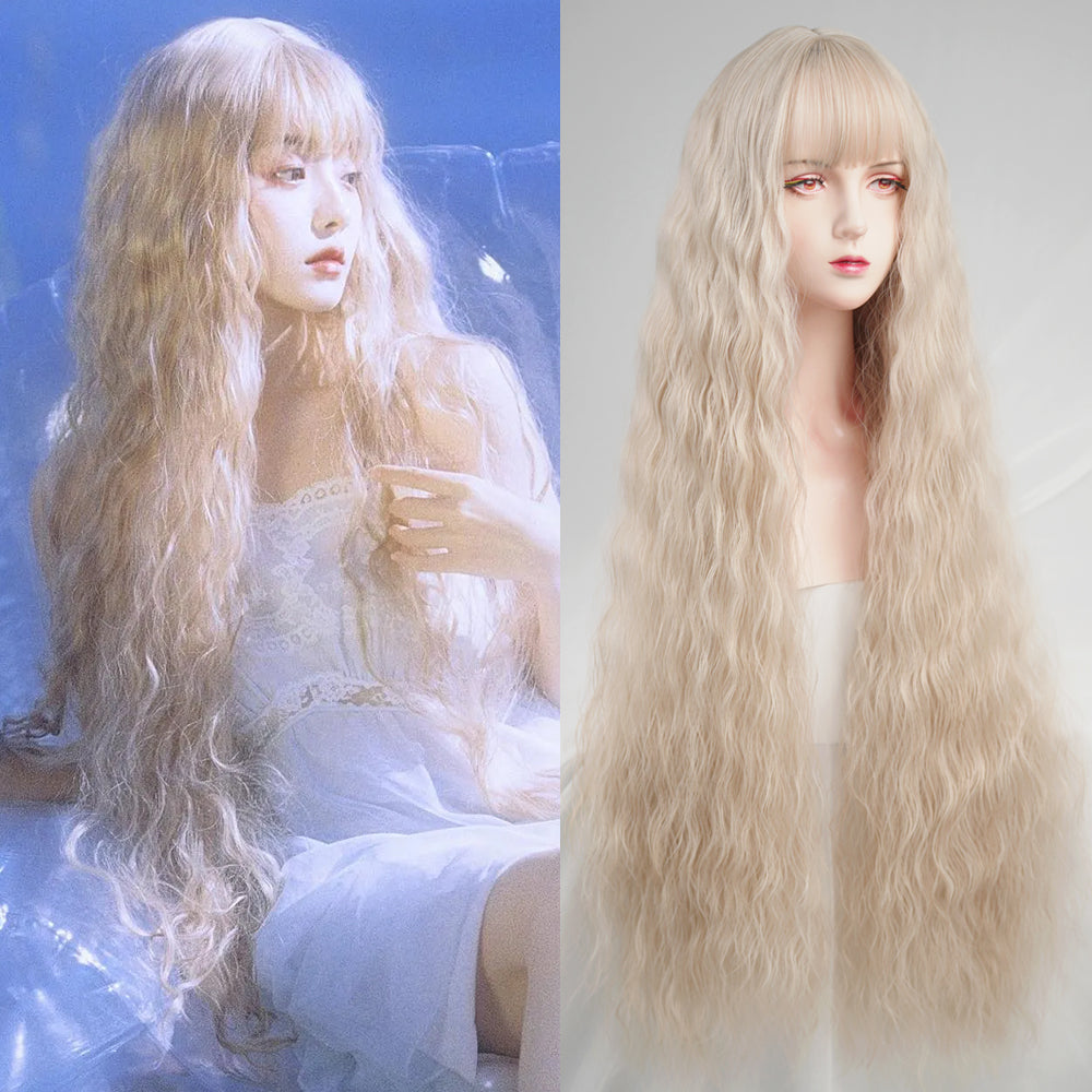 Big Wave Full Head Set Extra Long Wig