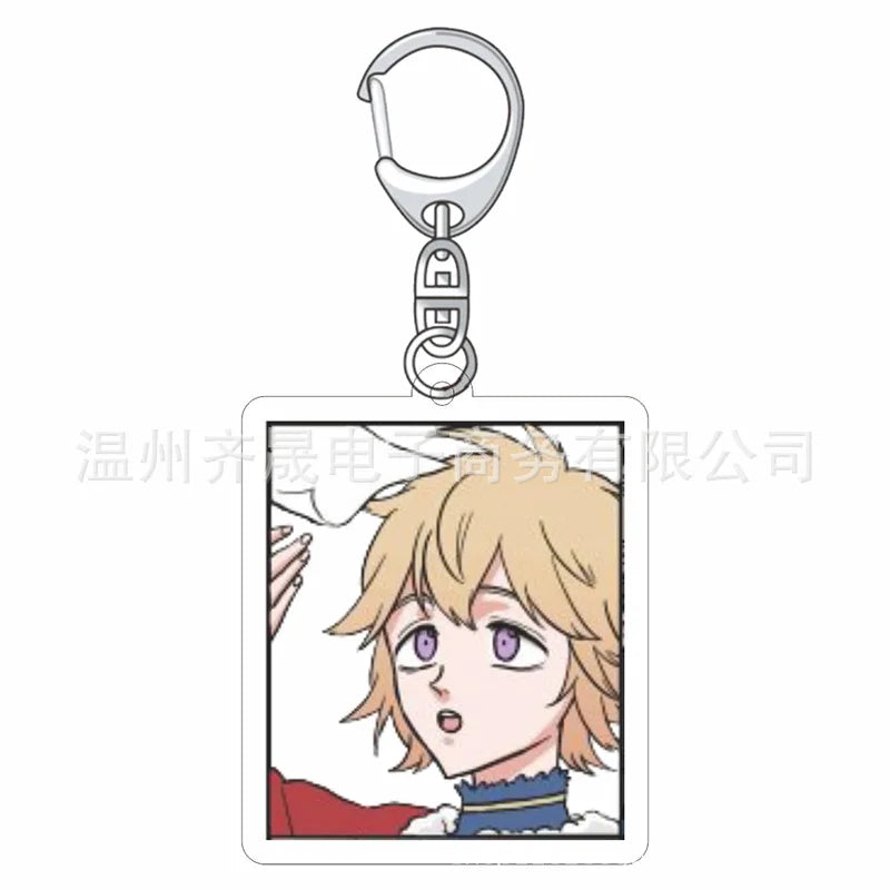 Black Clover Anime Fans Acrylic keychain Astayuno night see big Noel Fenlal keychain jewelry Fans gifts Car bag key chain