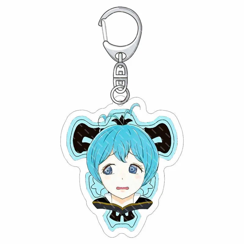 Black Clover Anime Fans Acrylic keychain Astayuno night see big Noel Fenlal keychain jewelry Fans gifts Car bag key chain