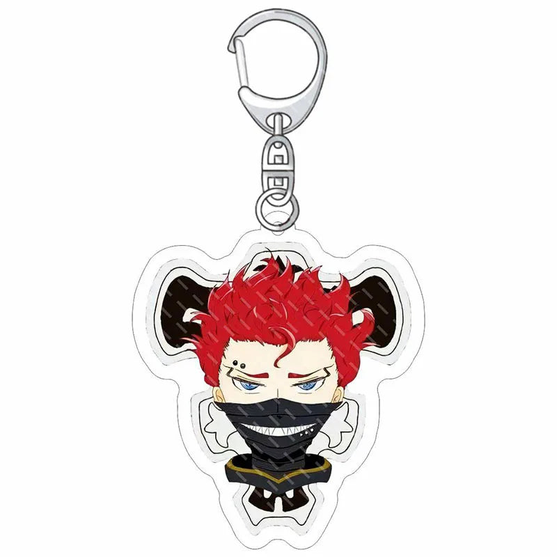 Black Clover Anime Fans Acrylic keychain Astayuno night see big Noel Fenlal keychain jewelry Fans gifts Car bag key chain