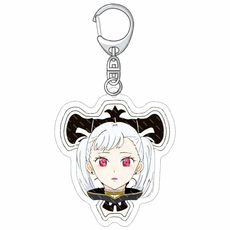 Black Clover Anime Fans Acrylic keychain Astayuno night see big Noel Fenlal keychain jewelry Fans gifts Car bag key chain