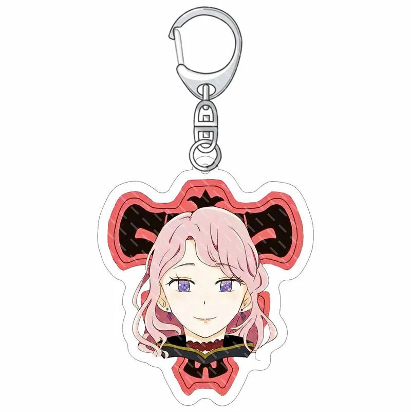 Black Clover Anime Fans Acrylic keychain Astayuno night see big Noel Fenlal keychain jewelry Fans gifts Car bag key chain