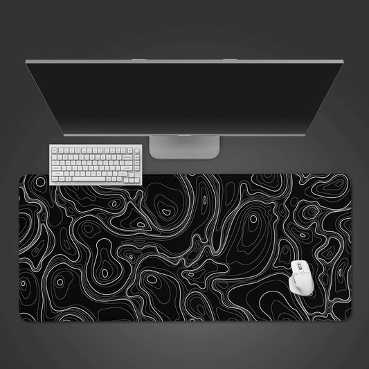 Black Fusion Mania Desk Pad - M (70 x 30cm)