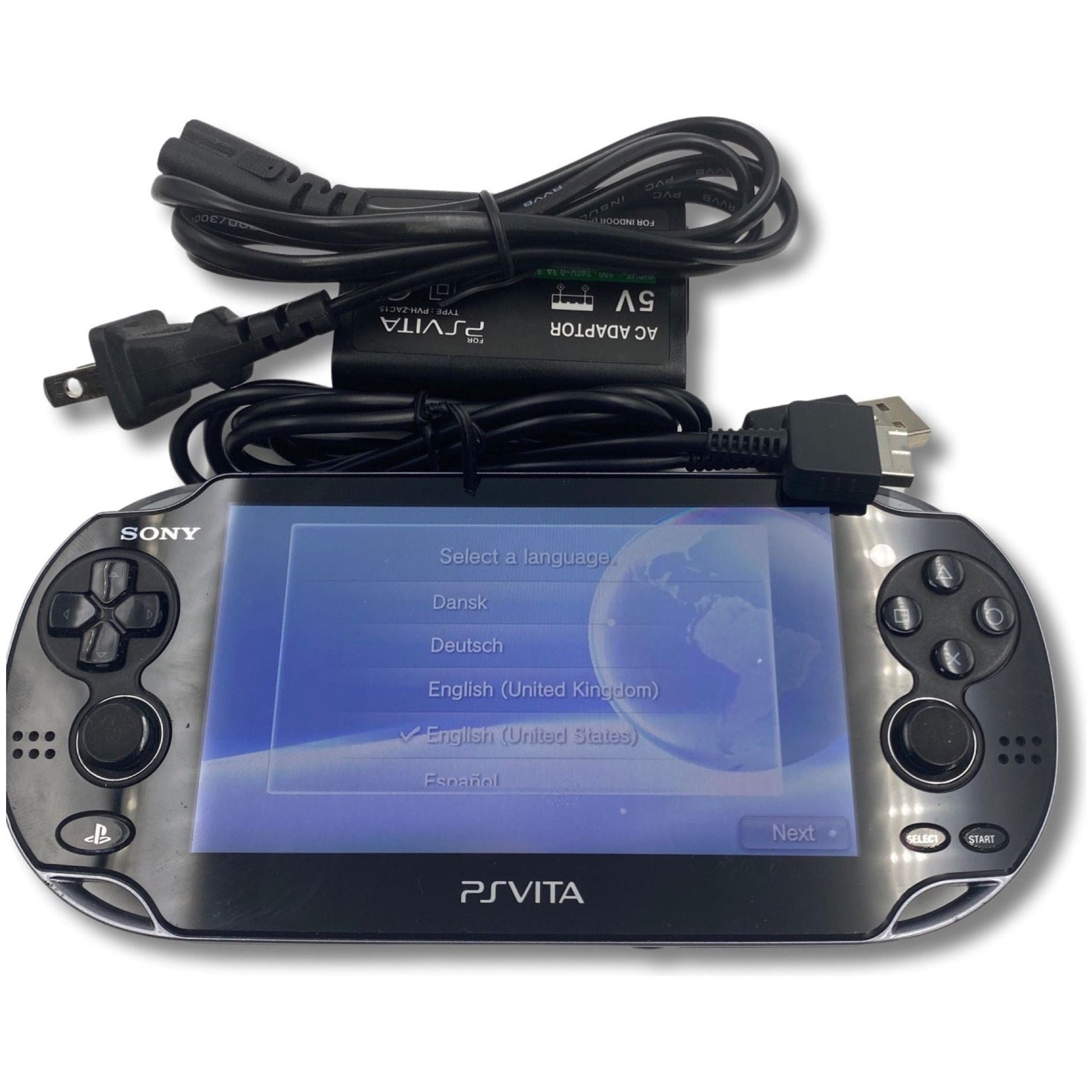 Black Japanese PlayStation Vita Wi-Fi  - Japanese PlayStation Vita