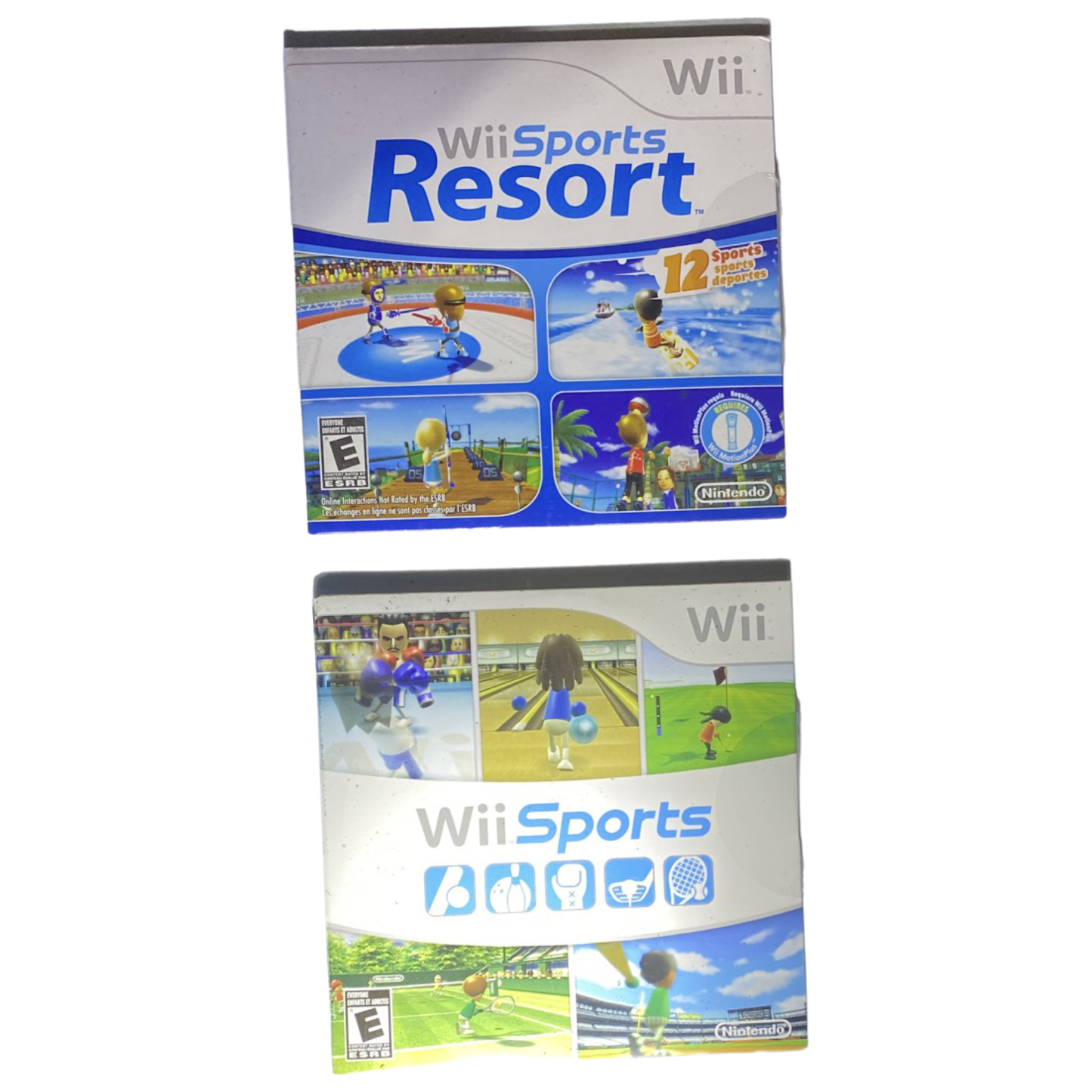 Black Nintendo Wii Console Wii Sports/Sports Resort Combo