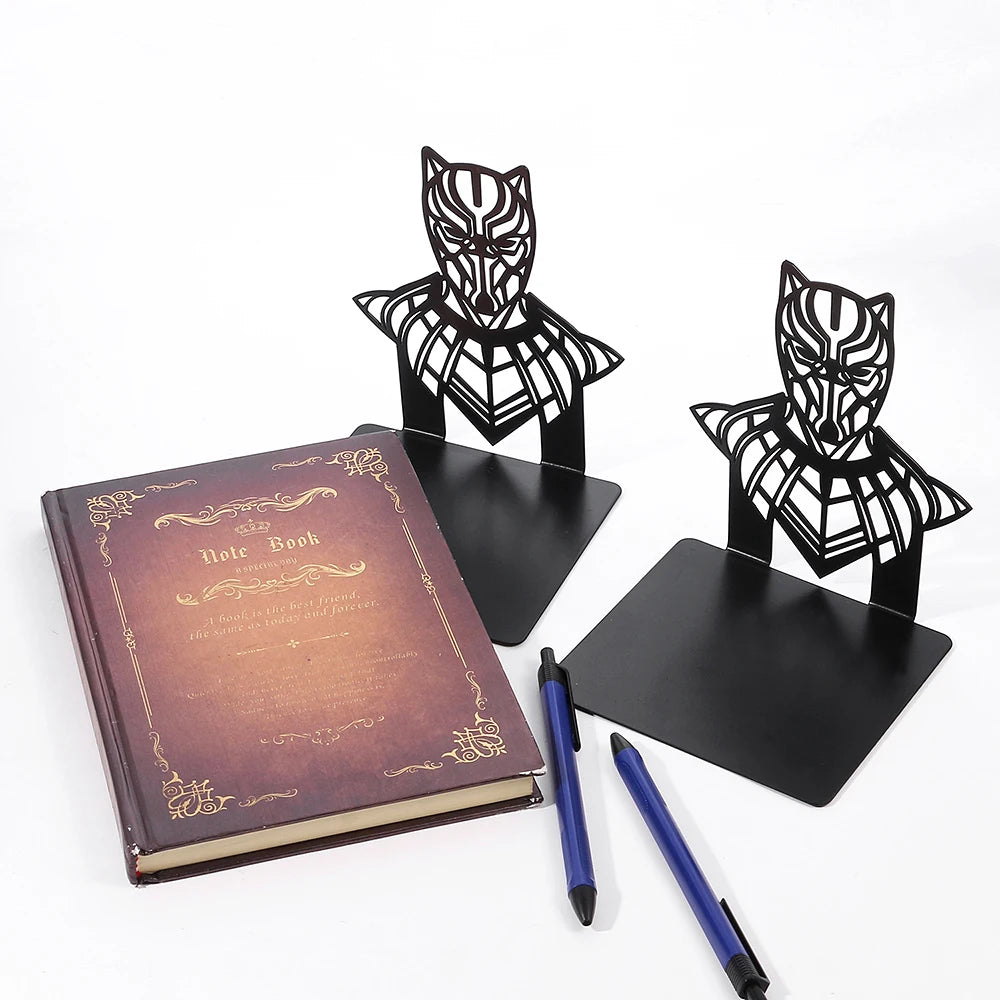 Black Role Book Ends Heavy Book Iron Bookends Organizer Book Stand Shelf Book rack Stand Iron Home Desk Stationery