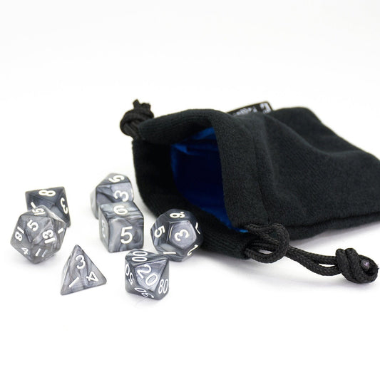 Black Smoke Dice - 7 Piece Set