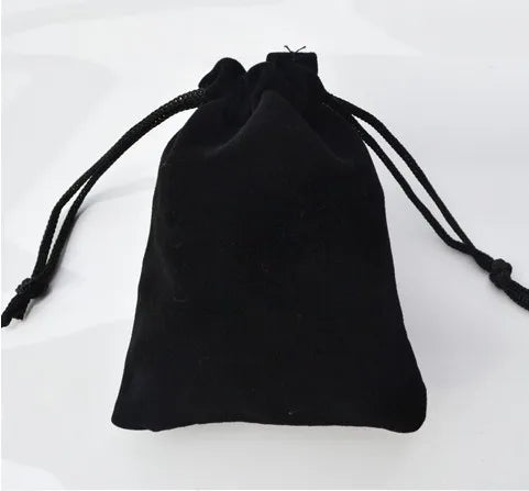 Black Velvet Bags Drawstring Bags Wedding Christmas Small Size Jewelry Gift Drawstrings Pouches Display Packing Bags