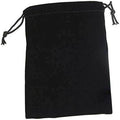 Velour Dice Bag (Small): Black - 