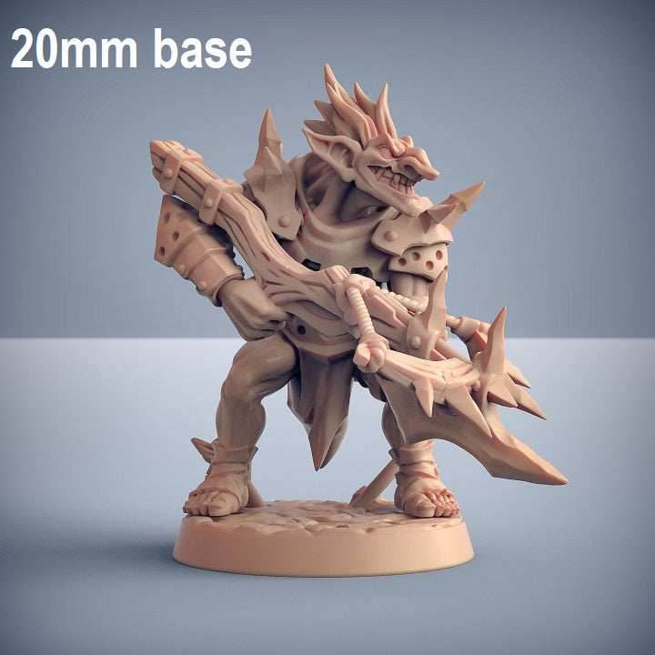 Blackrazor Warrior: Base Sculpt F (Male Hobgoblin) - Without Helmet
