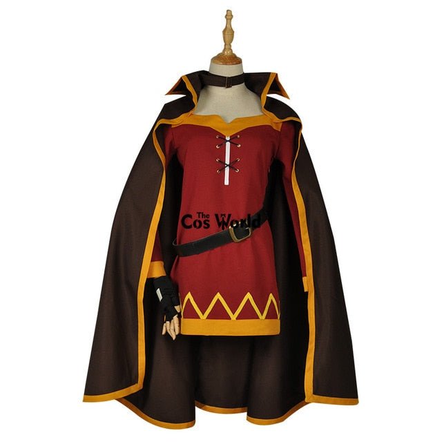 Blessing on this Wonderful World Megumin Cloak Dress Uniform Outfit Anime Cosplay Costumes