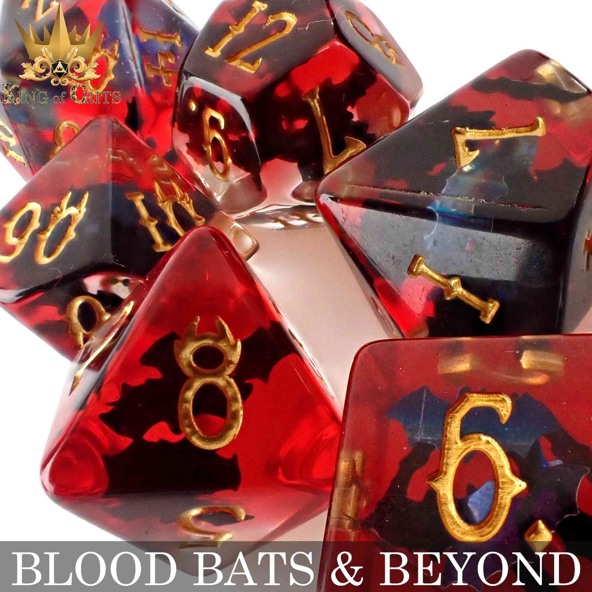 Blood Bats & Beyond 11 Dice Set