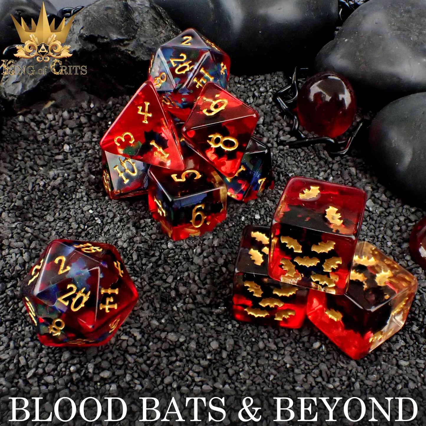 Blood Bats & Beyond 11 Dice Set