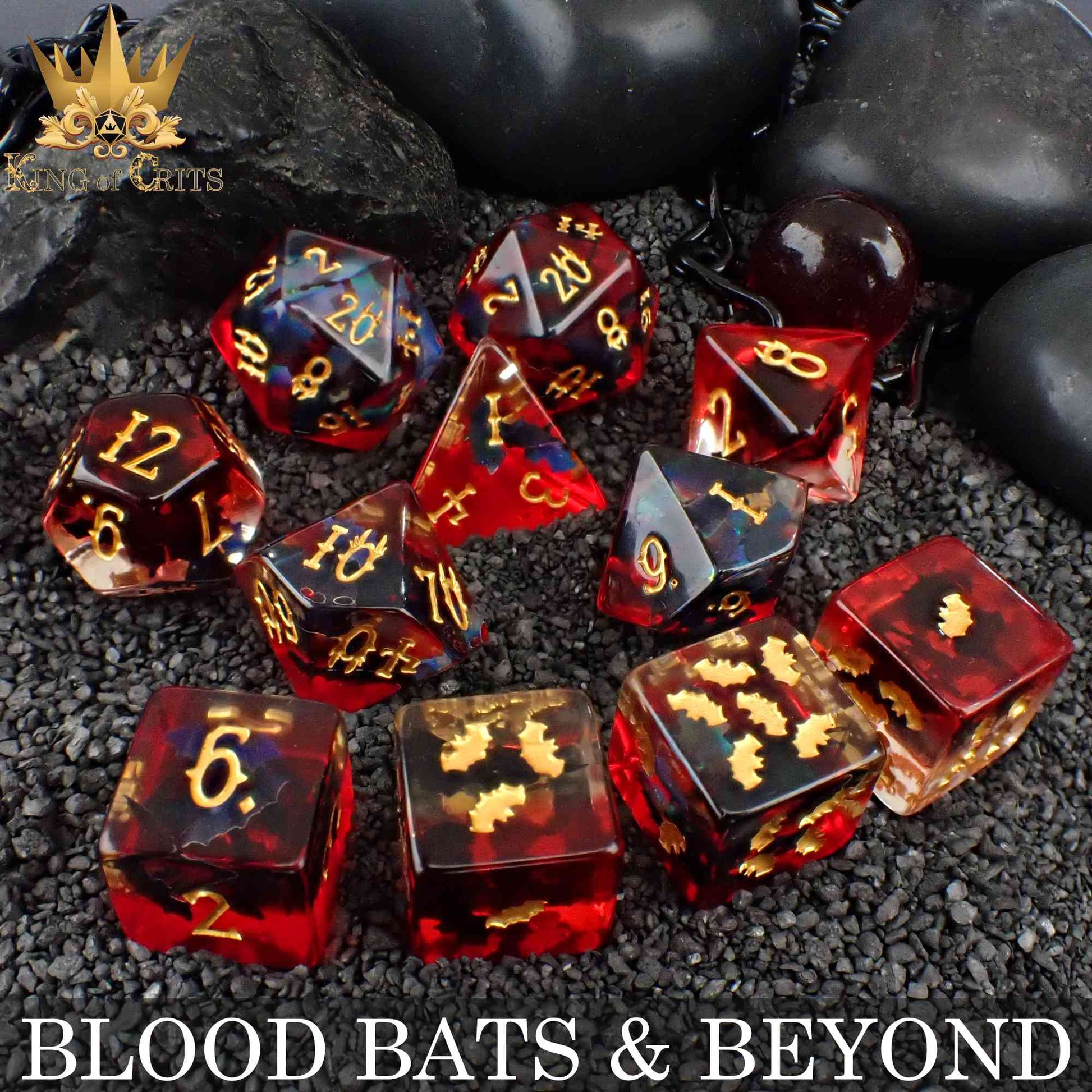 Blood Bats & Beyond 11 Dice Set