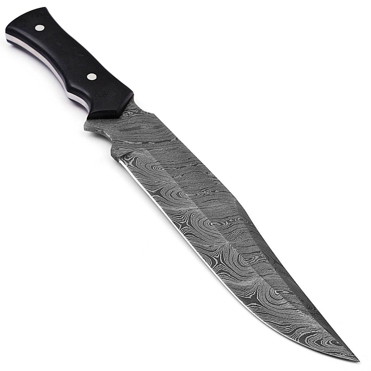 Blood & Ink Damascus Steel Outdoor Bowie Hunting Knife