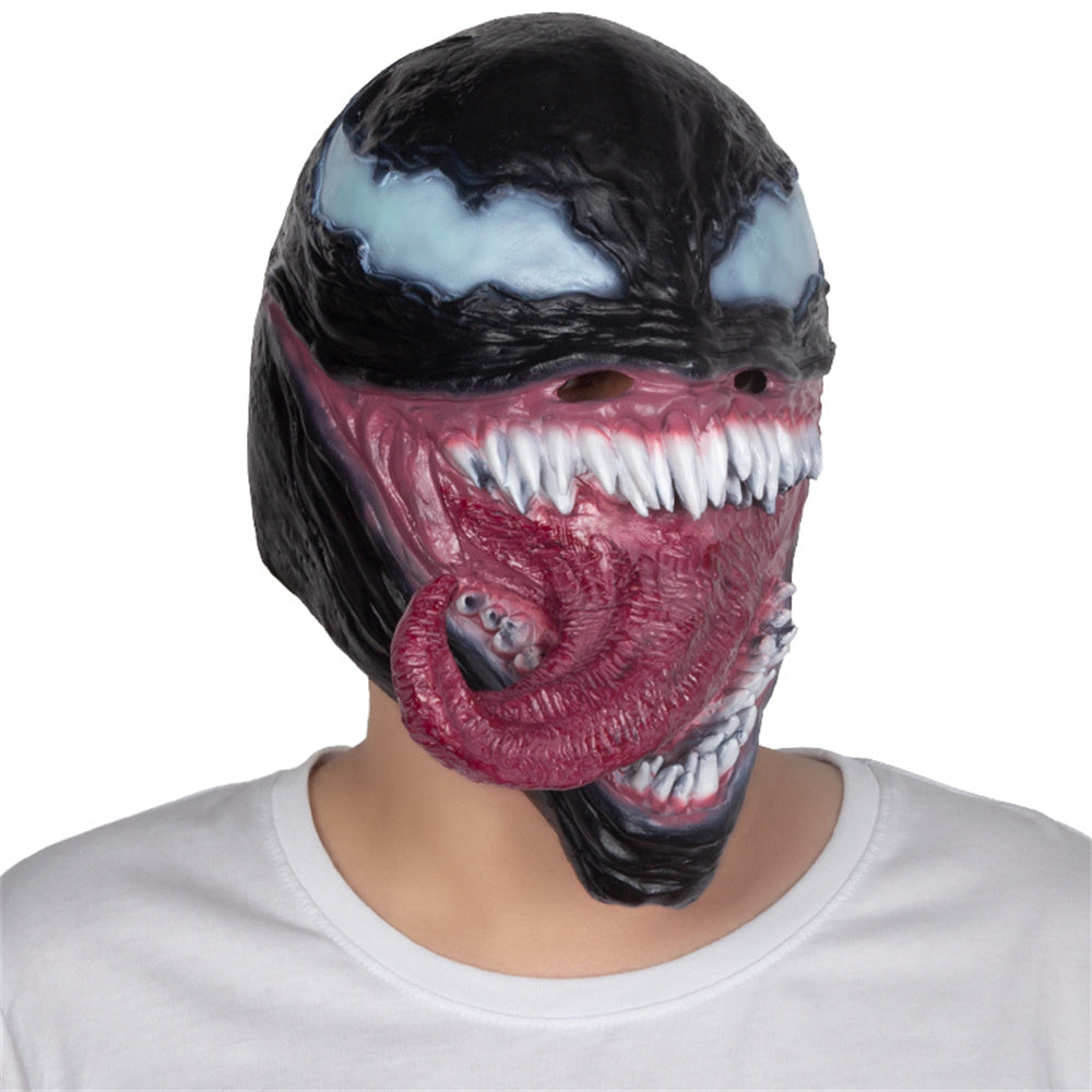 Blood Tooth Venom Mask Halloween Horror Fancy Dress Party Props Movie Cosplay Long Tongue Masks