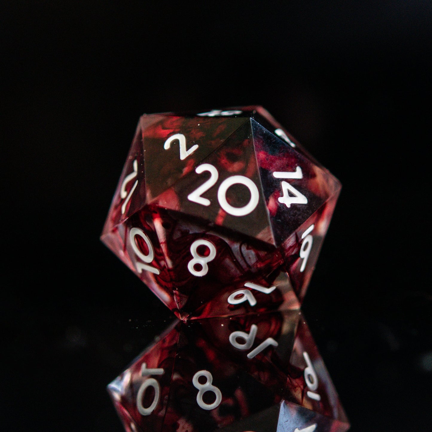 Bloodbath Sharp-Edged Resin Dice Set