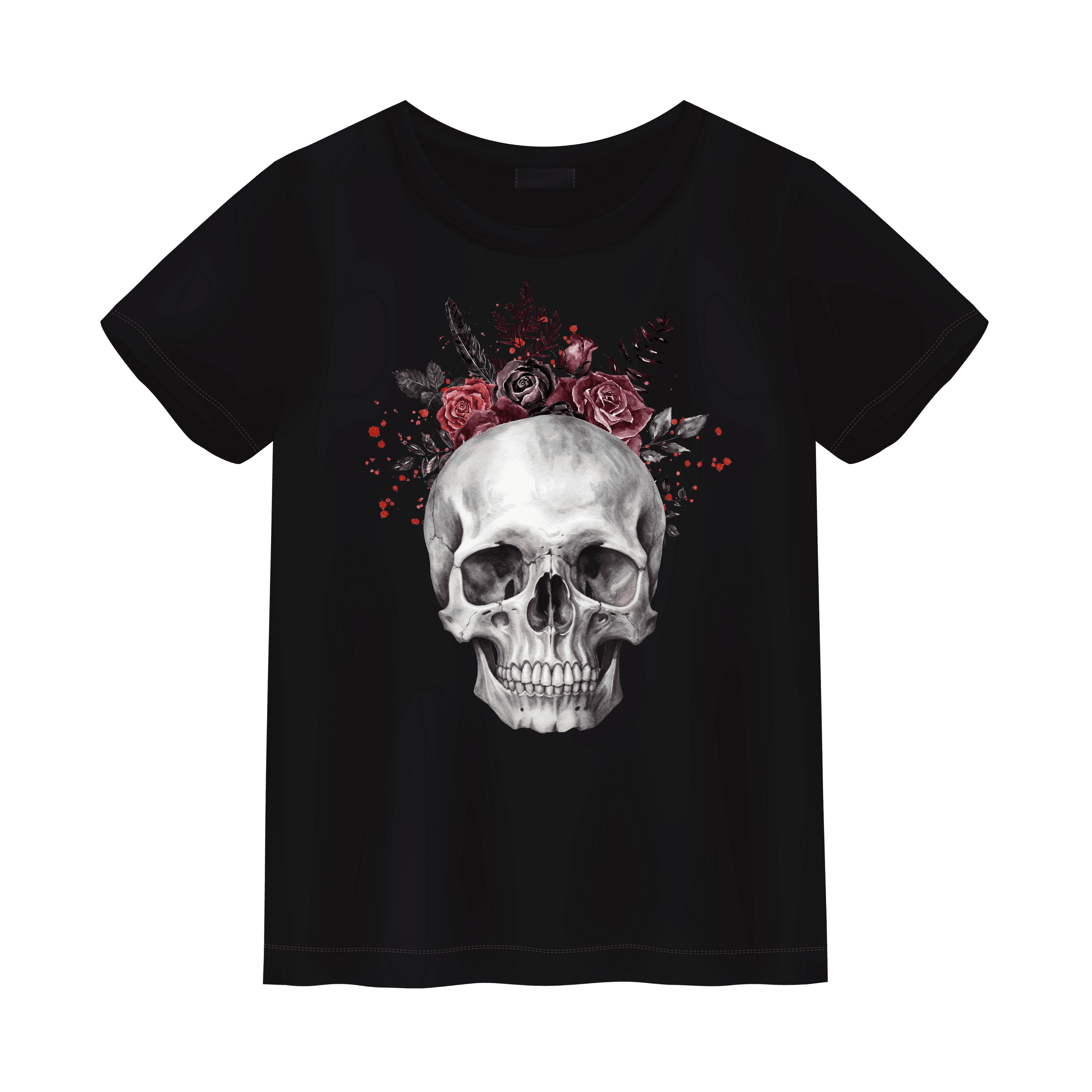 Bloody Valentine Skull Unisex Shirt - S / Black