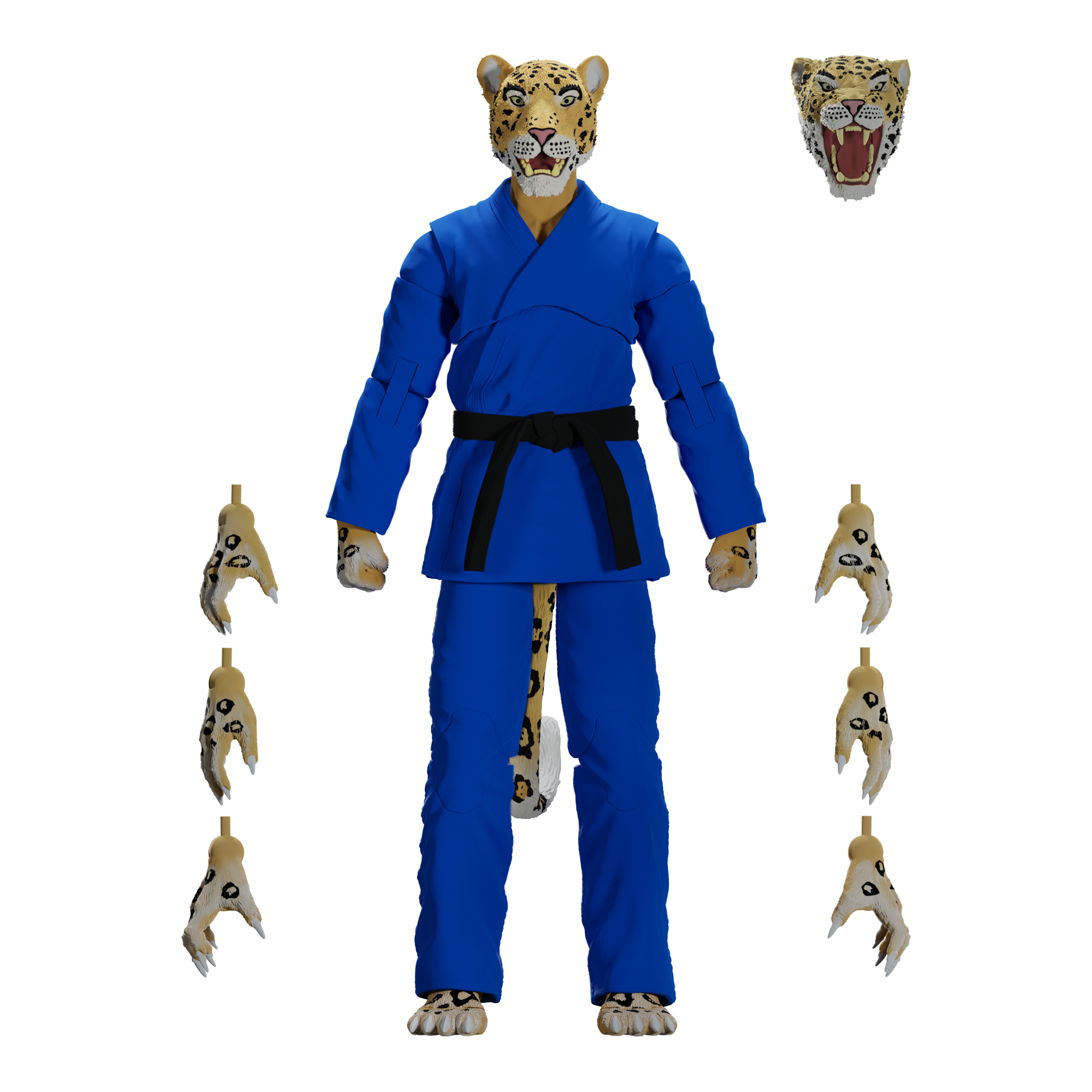 Jiu Jitsu Combat Creatures Jairo the Jaguar Action Figure