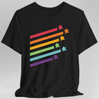 Meeple Shirt - Retro Rainbow Board Game Shirt