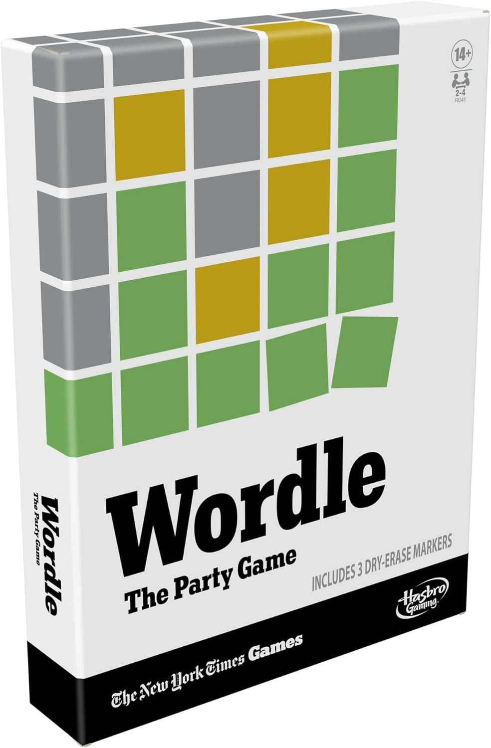 Hasbro Gaming Wordle The Party Game for 2-4 Players, Official Wordle Board Game Inspired by New York Times, Games for Ages 14+, Word Games - 