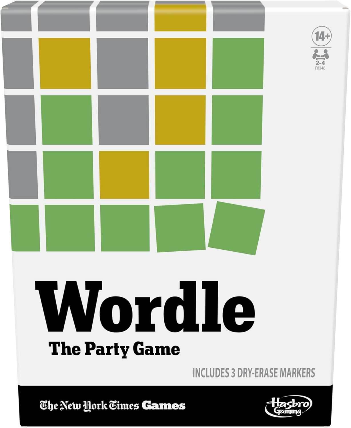 Hasbro Gaming Wordle The Party Game for 2-4 Players, Official Wordle Board Game Inspired by New York Times, Games for Ages 14+, Word Games - 