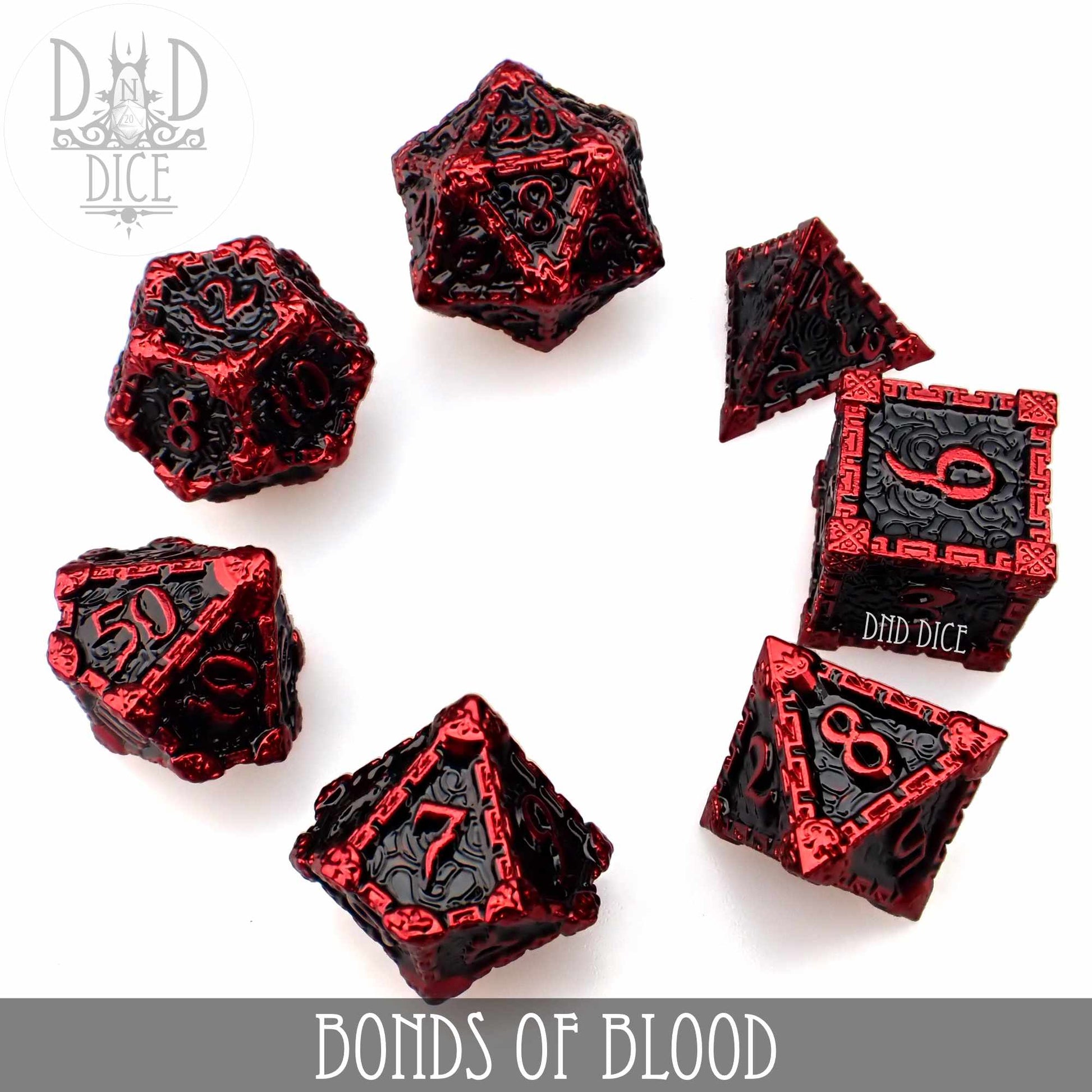 Bonds of Blood Metal Dice Set