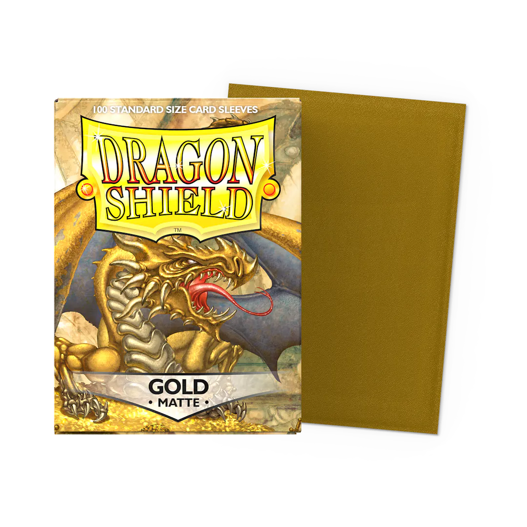 Gold - Matte Sleeves - Standard Size