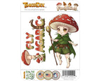 Fly Agaric Sticker and Magnet - the Forest Fey Fungikins™ – Whimsical Mushroom Art | Waterproof & UV-Proof - Sticker / Mini