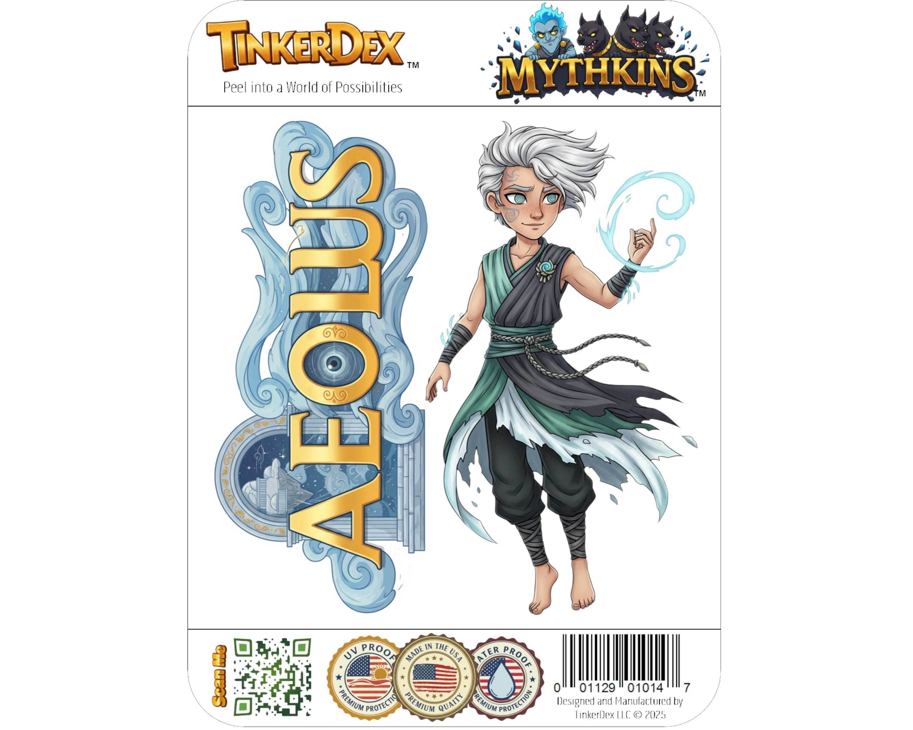 Aeolus Sticker and Magnet - Keeper of the Winds Mythkins™ – Greek God of Winds | Waterproof & UV-Proof - Sticker / Mini