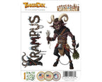 Krampus Sticker and Magnet - Shadow of Saint Nicholas Mythkins™ – Christmas Folklore Demon | Waterproof & UV-Proof - Sticker / Mini