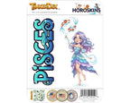 Pisces Sticker and Magnet - the Celestial Fish Horoskins™ – Zodiac Water Sign | Waterproof & UV-Proof - Sticker / Mini