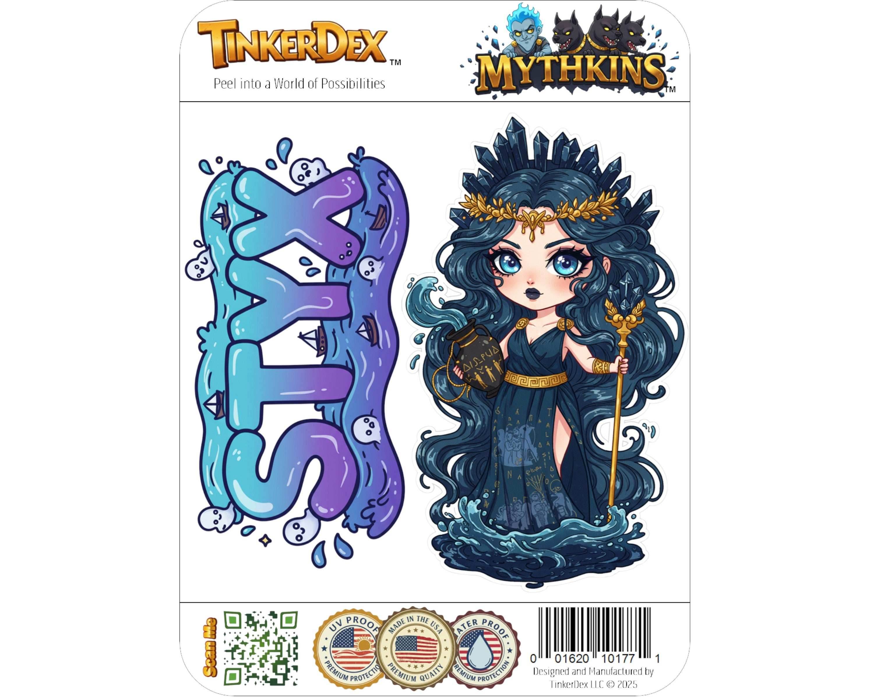 Styx Sticker and Magnet - Goddess of Oaths Mythkins™ – Underworld River Goddess | Waterproof & UV-Proof - Sticker / Mini