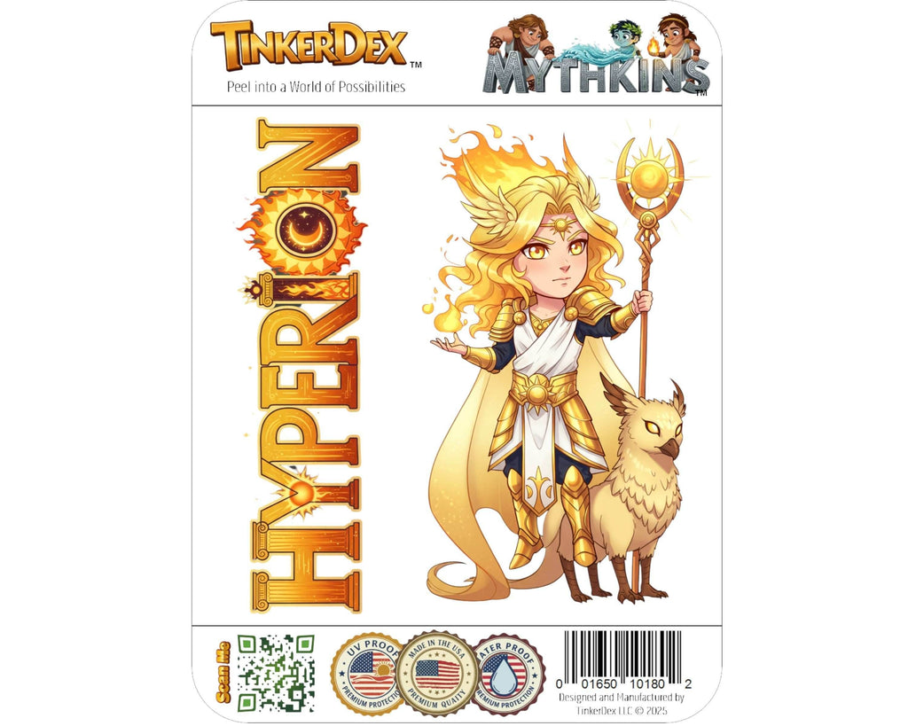 Hyperion Sticker and Magnet - Lord of Light Mythkins™ – Titan God of Light | Waterproof & UV-Proof - Sticker / Mini