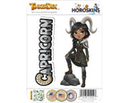 Capricorn Sticker and Magnet - Mountain Climber Horoskins™ – Zodiac Earth Sign | Waterproof & UV-Proof - Sticker / Mini