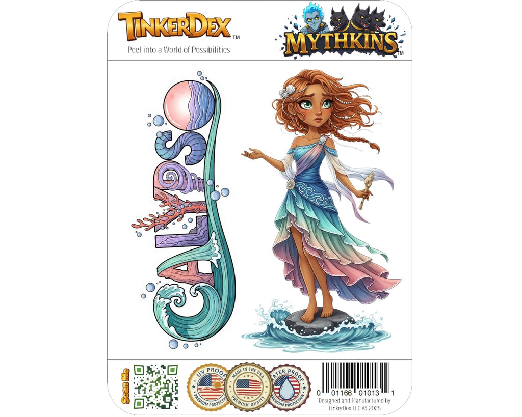 Calypso Sticker and Magnet - The Sea Enchantress Mythkins™ – Sea Nymph | Waterproof & UV-Proof - Sticker / Mini