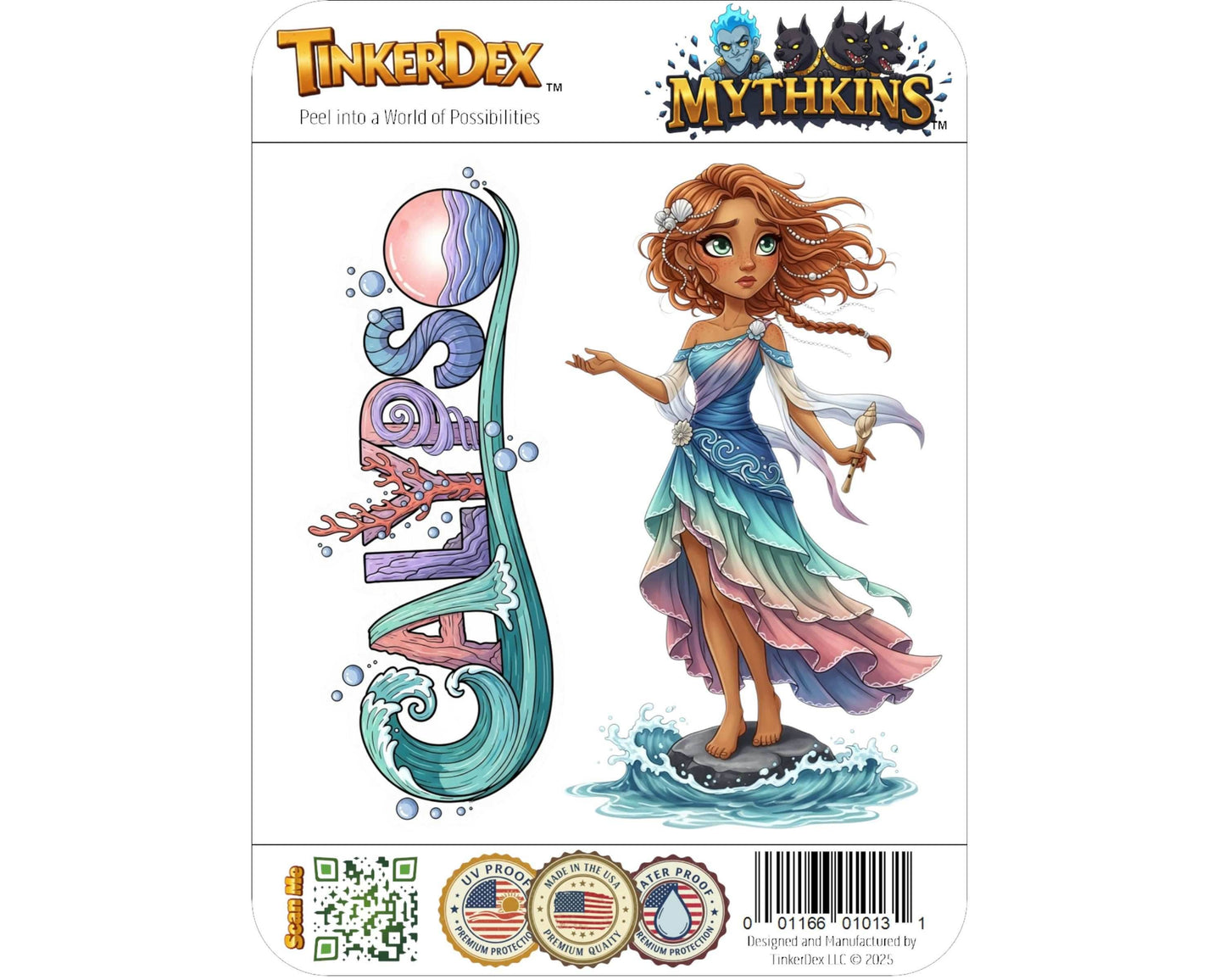 Calypso Sticker and Magnet - The Sea Enchantress Mythkins™ – Sea Nymph | Waterproof & UV-Proof - Sticker / Mini