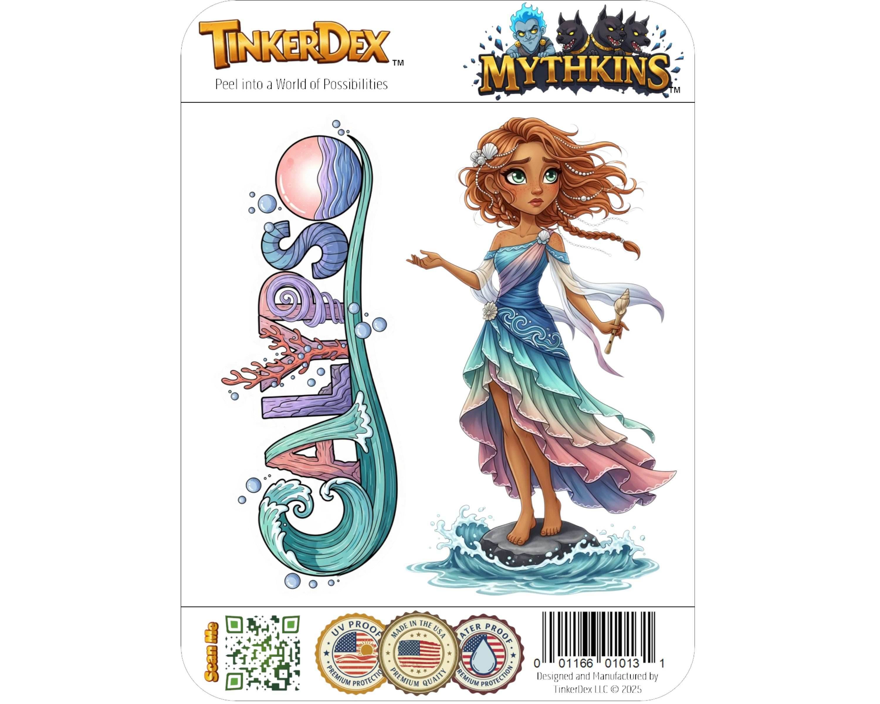 Calypso Sticker and Magnet - The Sea Enchantress Mythkins™ – Sea Nymph | Waterproof & UV-Proof - Sticker / Mini